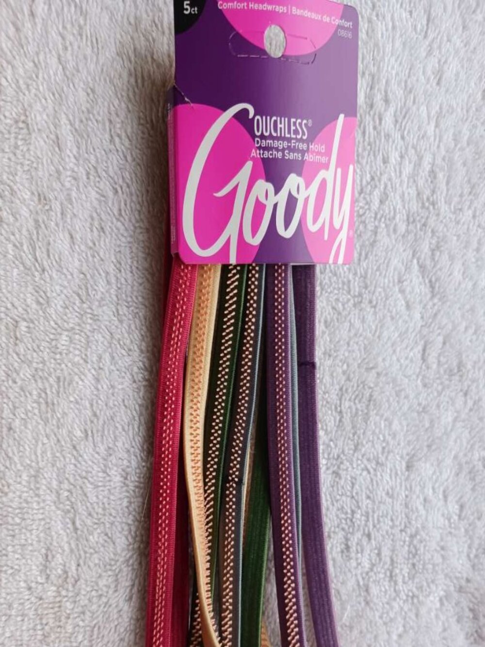 5 Goody Comfort Headwrap Thin Stay Put Slide Proof Hold Secure Fit Head Bands